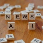 ai news concept with scrabble letters