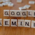scrabble tiles form words google and gemini